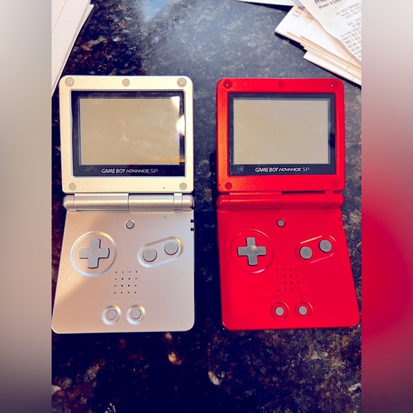 Red Nintendo GameBoy Advance SP